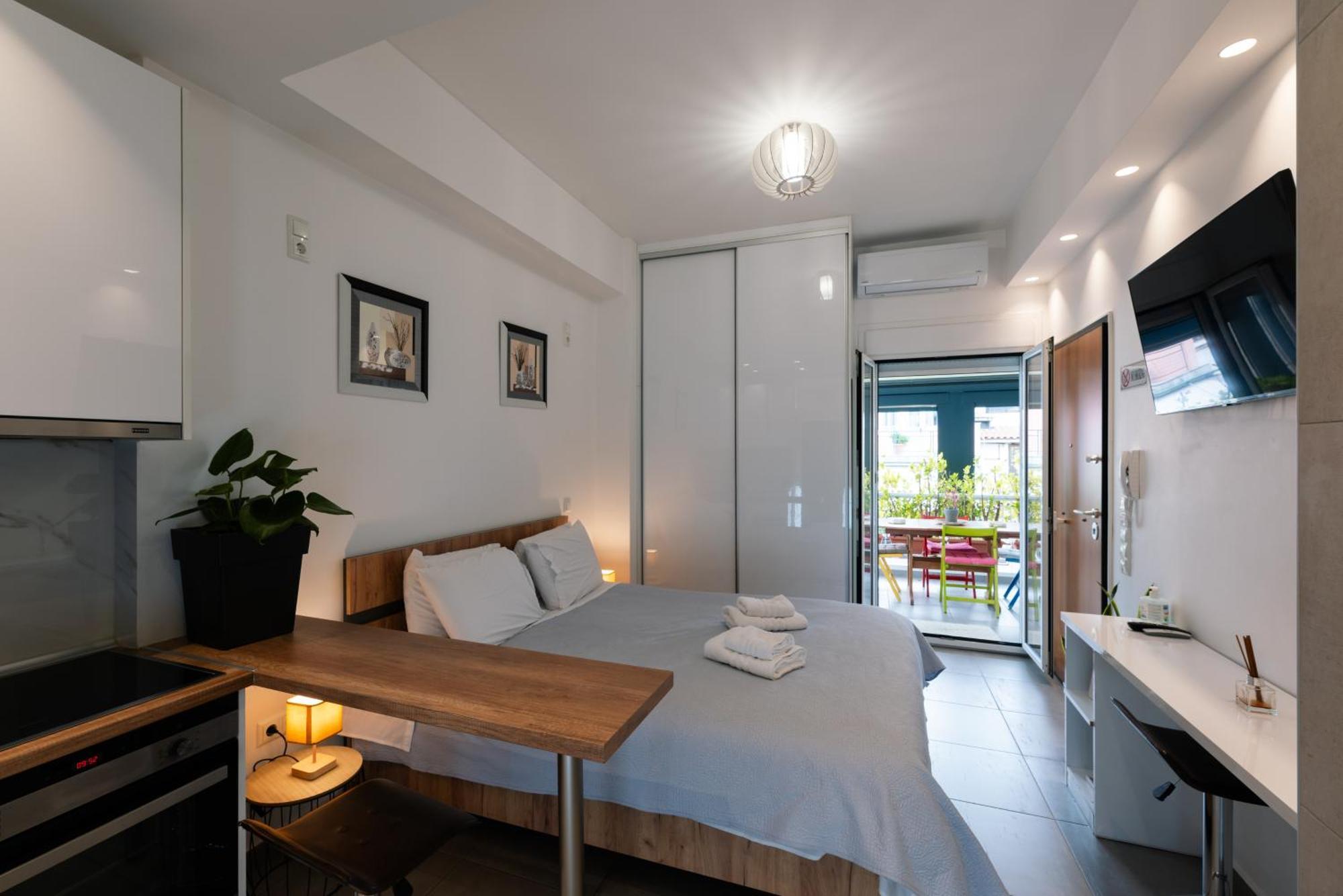 Modern Studio Apartment A أثينا المظهر الخارجي الصورة