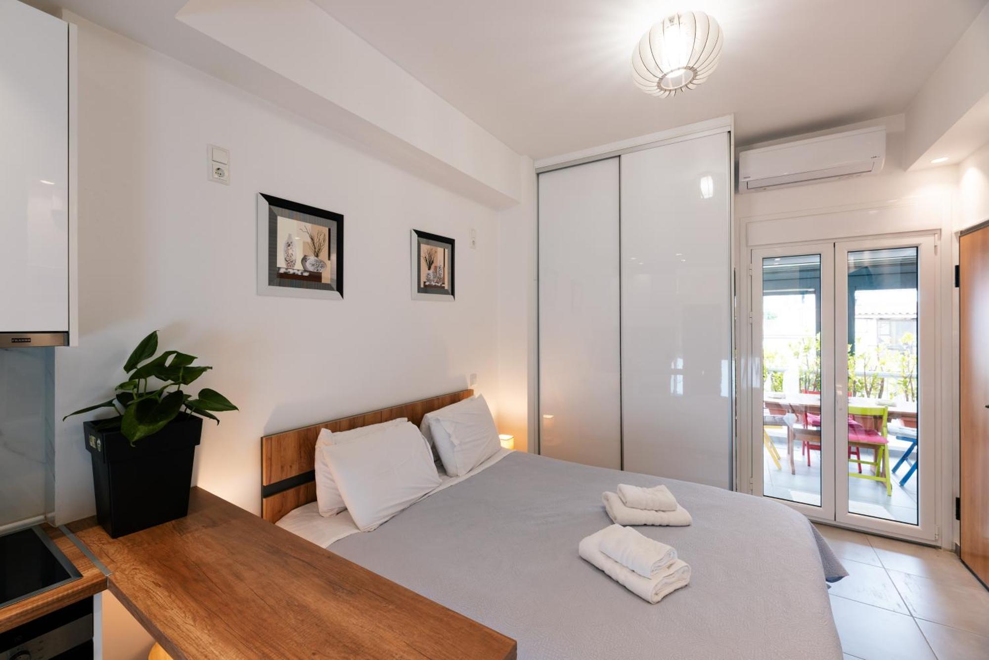Modern Studio Apartment A أثينا المظهر الخارجي الصورة